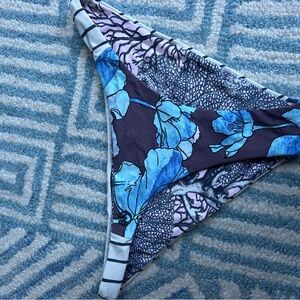 Maaji Blue Floral Bikini Bottom